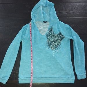 XL Ransom Blue long sleeve Hoodie